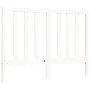 Double bed frame with white solid wood headboard by vidaXL, Beds and slatted bases - Ref: Foro24-3193762, Price: 139,77 €, Di...