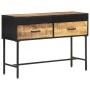 Rough mango wood console table 110x35x75 cm by vidaXL, Side tables - Ref: Foro24-288473, Price: 150,42 €, Discount: %
