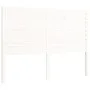 Estructura cama de matrimonio con cabecero madera maciza blanco de vidaXL, Camas y somieres - Ref: Foro24-3194997, Precio: 16...