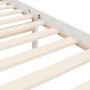 Doppelbettgestell mit weißem Massivholz-Kopfteil von vidaXL, Betten und Lattenroste - Ref: Foro24-3194802, Preis: 140,93 €, R...
