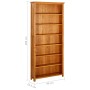vidaX 7-Tier Solid Oak Wood Shelf 90x22.5x200 cm by vidaXL, Bookcases and shelves - Ref: Foro24-288475, Price: 316,72 €, Disc...
