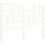 Double bed frame with white solid wood headboard by vidaXL, Beds and slatted bases - Ref: Foro24-3194867, Price: 139,61 €, Di...
