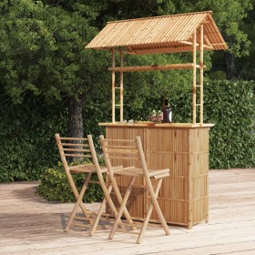 Bamboo 3-Piece Bar Set by vidaXL, Garden sets - Ref: Foro24-341741, Price: 583,62 €, Discount: %