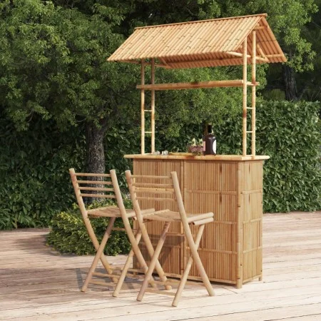 3-teiliges Bar-Set aus Bambus von vidaXL, Gartensets - Ref: Foro24-341741, Preis: 718,53 €, Rabatt: %
