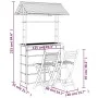 Bamboo 3-Piece Bar Set by vidaXL, Garden sets - Ref: Foro24-341741, Price: 719,30 €, Discount: %