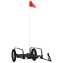 Remolque para bicicleta hierro negro 122x53x31 cm de vidaXL, Remolques para bicicletas - Ref: Foro24-94201, Precio: 66,02 €, ...