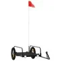 Remolque para bicicleta hierro negro 122x53x31 cm de vidaXL, Remolques para bicicletas - Ref: Foro24-94201, Precio: 69,73 €, ...