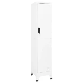 Weißer Stahlspind 38x45x180 cm von vidaXL, Schließfächer und Lagerschränke - Ref: Foro24-339772, Preis: 158,39 €, Rabatt: %