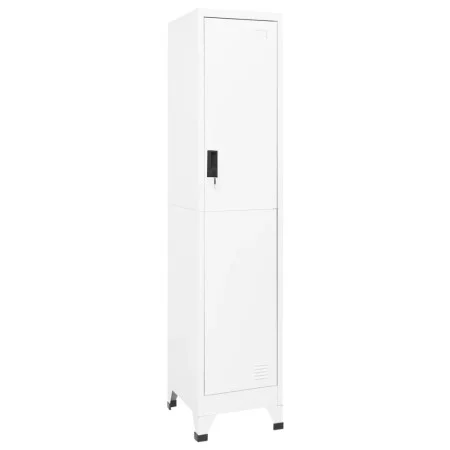 Weißer Stahlspind 38x45x180 cm von vidaXL, Schließfächer und Lagerschränke - Ref: Foro24-339772, Preis: 158,39 €, Rabatt: %