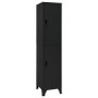 Taquilla de acero negro 38x45x180 cm de vidaXL, Taquillas y armarios de almacenamiento - Ref: Foro24-339778, Precio: 159,03 €...