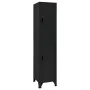 Taquilla de acero negro 38x45x180 cm de vidaXL, Taquillas y armarios de almacenamiento - Ref: Foro24-339778, Precio: 150,37 €...