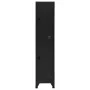Taquilla de acero negro 38x45x180 cm de vidaXL, Taquillas y armarios de almacenamiento - Ref: Foro24-339778, Precio: 150,37 €...