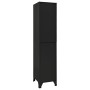 Taquilla de acero negro 38x45x180 cm de vidaXL, Taquillas y armarios de almacenamiento - Ref: Foro24-339778, Precio: 159,03 €...