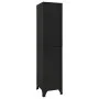 Taquilla de acero negro 38x45x180 cm de vidaXL, Taquillas y armarios de almacenamiento - Ref: Foro24-339778, Precio: 150,37 €...