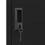 Black steel locker 38x45x180 cm by vidaXL, Lockers and storage cabinets - Ref: Foro24-339778, Price: 150,37 €, Discount: %