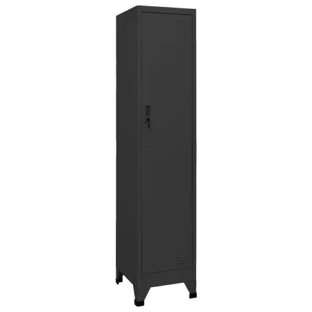 Anthrazitgrauer Stahlspind 38x45x180 cm von vidaXL, Schließfächer und Lagerschränke - Ref: Foro24-339775, Preis: 163,16 €, Ra...