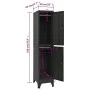 Anthracite gray steel locker 38x45x180 cm by vidaXL, Lockers and storage cabinets - Ref: Foro24-339779, Price: 151,70 €, Disc...