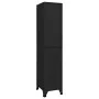 Black steel locker 38x45x180 cm by vidaXL, Lockers and storage cabinets - Ref: Foro24-339774, Price: 163,52 €, Discount: %