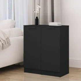 Schwarzes Sperrholz-Sideboard 30x30x70 cm von vidaXL, Sideboards - Ref: Foro24-811136, Preis: 72,98 €, Rabatt: %