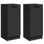Aparador de madera contrachapada negro 30x30x70 cm de vidaXL, Aparadores - Ref: Foro24-811136, Precio: 72,98 €, Descuento: %