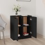 Schwarzes Sperrholz-Sideboard 30x30x70 cm von vidaXL, Sideboards - Ref: Foro24-811136, Preis: 74,11 €, Rabatt: %