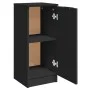 Aparador de madera contrachapada negro 30x30x70 cm de vidaXL, Aparadores - Ref: Foro24-811136, Precio: 72,98 €, Descuento: %
