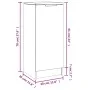 Aparador de madera contrachapada negro 30x30x70 cm de vidaXL, Aparadores - Ref: Foro24-811136, Precio: 72,98 €, Descuento: %