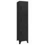 Black steel locker 38x45x180 cm by vidaXL, Lockers and storage cabinets - Ref: Foro24-339782, Price: 188,93 €, Discount: %