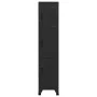 Black steel locker 38x45x180 cm by vidaXL, Lockers and storage cabinets - Ref: Foro24-339782, Price: 188,93 €, Discount: %
