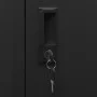 Black steel locker 38x45x180 cm by vidaXL, Lockers and storage cabinets - Ref: Foro24-339782, Price: 188,93 €, Discount: %