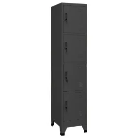 Anthrazitgrauer Stahlspind 38x45x180 cm von vidaXL, Schließfächer und Lagerschränke - Ref: Foro24-339787, Preis: 182,11 €, Ra...