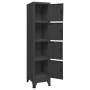 Anthracite gray steel locker 38x45x180 cm by vidaXL, Lockers and storage cabinets - Ref: Foro24-339787, Price: 182,11 €, Disc...