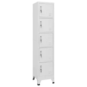 Hellgrauer Stahlspind 38x40x180 cm von vidaXL, Schließfächer und Lagerschränke - Ref: Foro24-339789, Preis: 165,56 €, Rabatt: %
