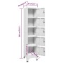 Hellgrauer Stahlspind 38x40x180 cm von vidaXL, Schließfächer und Lagerschränke - Ref: Foro24-339789, Preis: 202,58 €, Rabatt: %