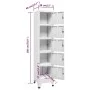 Light gray steel locker 38x40x180 cm by vidaXL, Lockers and storage cabinets - Ref: Foro24-339789, Price: 168,12 €, Discount: %