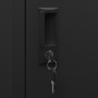 Taquilla de acero negro 38x40x180 cm de vidaXL, Taquillas y armarios de almacenamiento - Ref: Foro24-339790, Precio: 182,04 €...