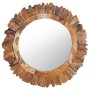 Round teak wall mirror 60 cm by vidaXL, Mirrors - Ref: Foro24-288804, Price: 134,83 €, Discount: %