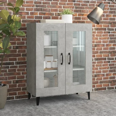 Concrete gray engineered wood sideboard 69.5x34x90 cm by vidaXL, Sideboards - Ref: Foro24-812127, Price: 73,65 €, Discount: %
