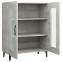 Aparador de madera de ingeniería gris hormigón 69,5x34x90 cm de vidaXL, Aparadores - Ref: Foro24-812127, Precio: 74,64 €, Des...