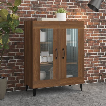 Aparador de madera de ingeniería marrón roble 69,5x34x90 cm de vidaXL, Aparadores - Ref: Foro24-817338, Precio: 78,58 €, Desc...