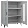 Aparador de madera de ingeniería gris Sonoma 69,5x34x90 cm de vidaXL, Aparadores - Ref: Foro24-817337, Precio: 89,27 €, Descu...