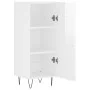 Weißer Hochglanz-Sperrholz-Schrank 34,5x34x90 cm von vidaXL, Sideboards - Ref: Foro24-828534, Preis: 60,51 €, Rabatt: %