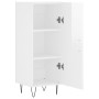 Weißer Hochglanz-Sperrholz-Schrank 34,5x34x90 cm von vidaXL, Sideboards - Ref: Foro24-828534, Preis: 61,25 €, Rabatt: %