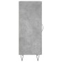 Aparador de madera contrachapada gris hormigón 34,5x34x90 cm de vidaXL, Aparadores - Ref: Foro24-828536, Precio: 56,41 €, Des...