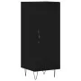 Aparador de madera contrachapada negro 34,5x34x90 cm de vidaXL, Aparadores - Ref: Foro24-828533, Precio: 59,63 €, Descuento: %
