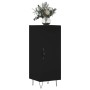 Aparador de madera contrachapada negro 34,5x34x90 cm de vidaXL, Aparadores - Ref: Foro24-828533, Precio: 60,31 €, Descuento: %