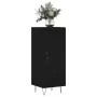 Aparador de madera contrachapada negro 34,5x34x90 cm de vidaXL, Aparadores - Ref: Foro24-828533, Precio: 59,63 €, Descuento: %