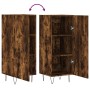 Sideboard aus geräuchertem Eichenholzwerkstoff, 34,5 x 34 x 90 cm von vidaXL, Sideboards - Ref: Foro24-828537, Preis: 57,80 €...