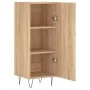 Sideboard aus Sonoma-Eichensperrholz, 34,5 x 34 x 90 cm von vidaXL, Sideboards - Ref: Foro24-828535, Preis: 56,99 €, Rabatt: %