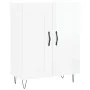 Aparador de madera contrachapada blanco brillante 69,5x34x90 cm de vidaXL, Aparadores - Ref: Foro24-830190, Precio: 83,44 €, ...